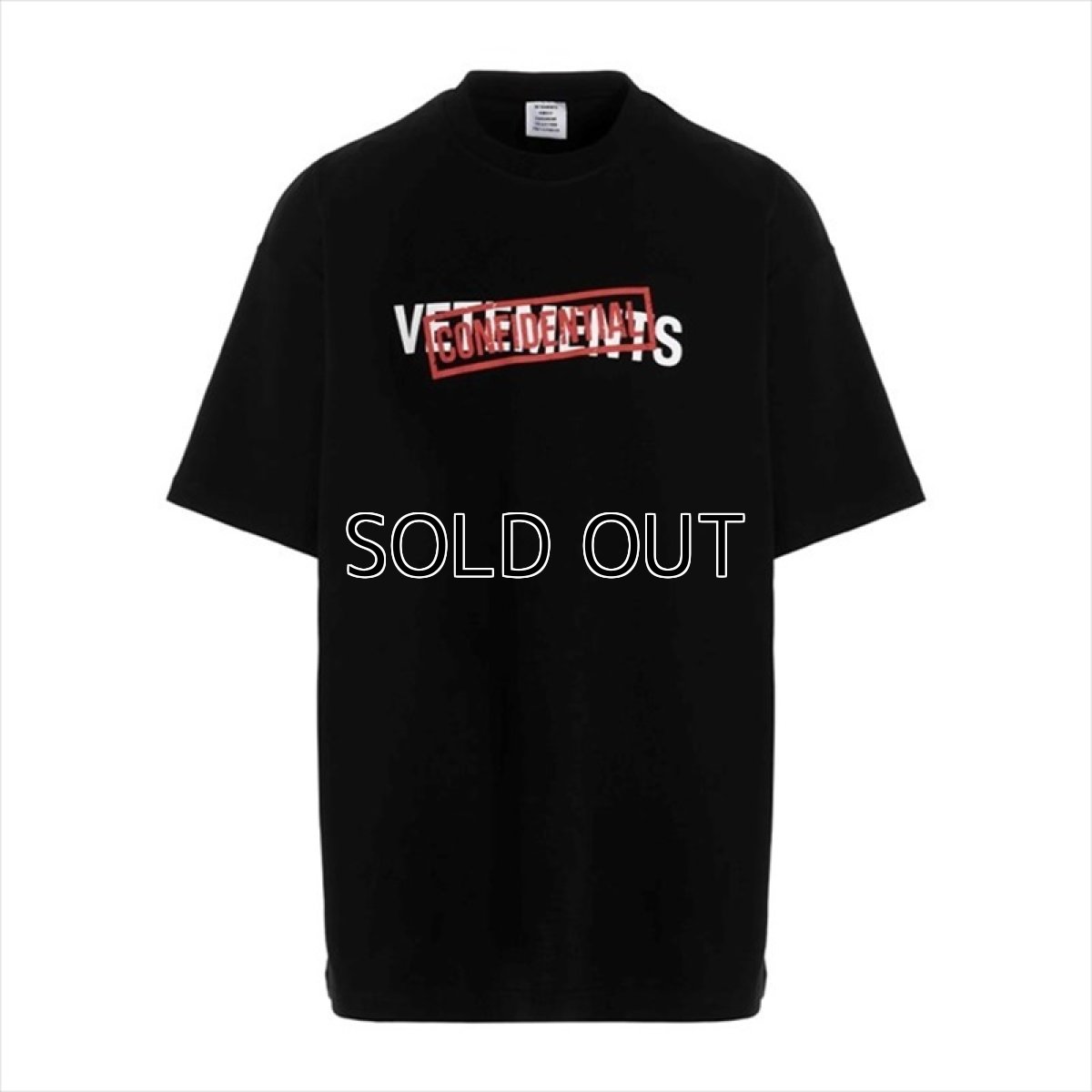 画像1: VETEMENTS Confidential Logo T-Shirt (Tシャツ) (1)