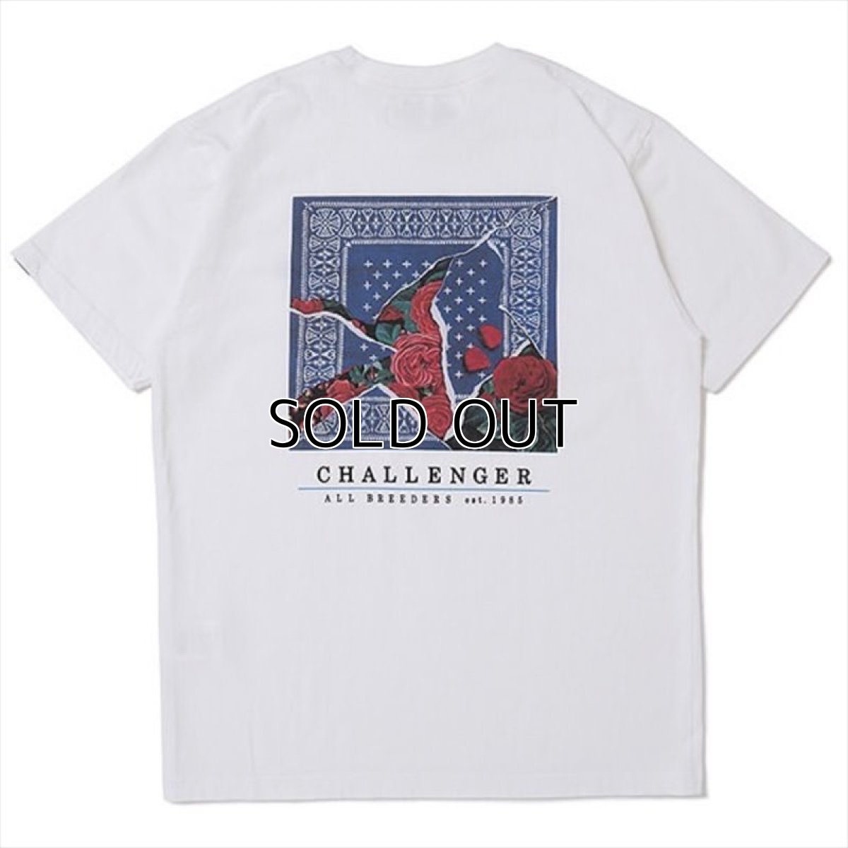 画像1: CHALLENGER Rose Bandana Tee (Tシャツ) (1)