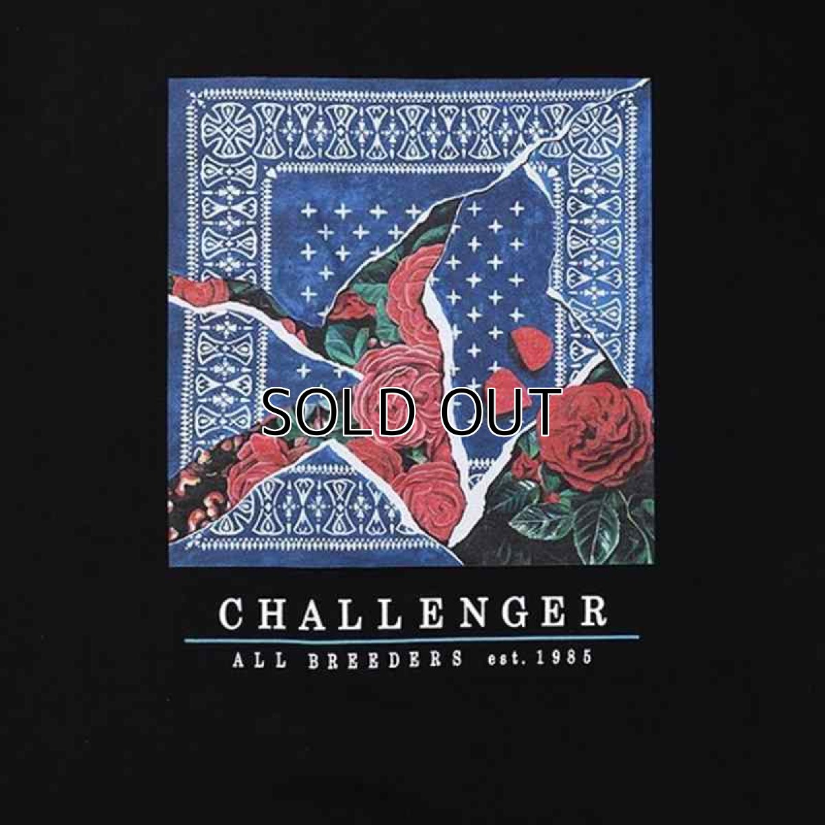 画像3: CHALLENGER Rose Bandana Tee (Tシャツ) (3)