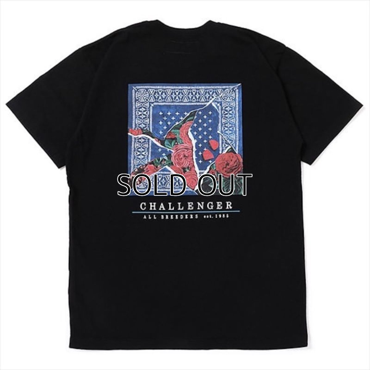画像1: CHALLENGER Rose Bandana Tee (Tシャツ) (1)