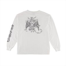 画像2: ©SAINT Mxxxxxx L/S T-Shirt Satan White (ロングスリーブTシャツ) (2)