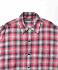画像3: MINEDENIM V.Nep Check Flannel Open Collar Shirt (3)
