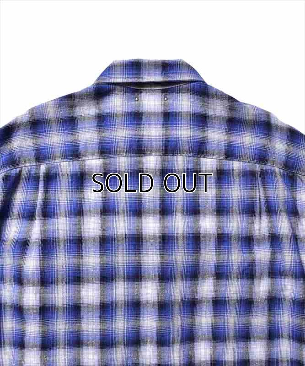 画像7: MINEDENIM V.Nep Check Flannel Open Collar Shirt (チェックシャツ) (7)