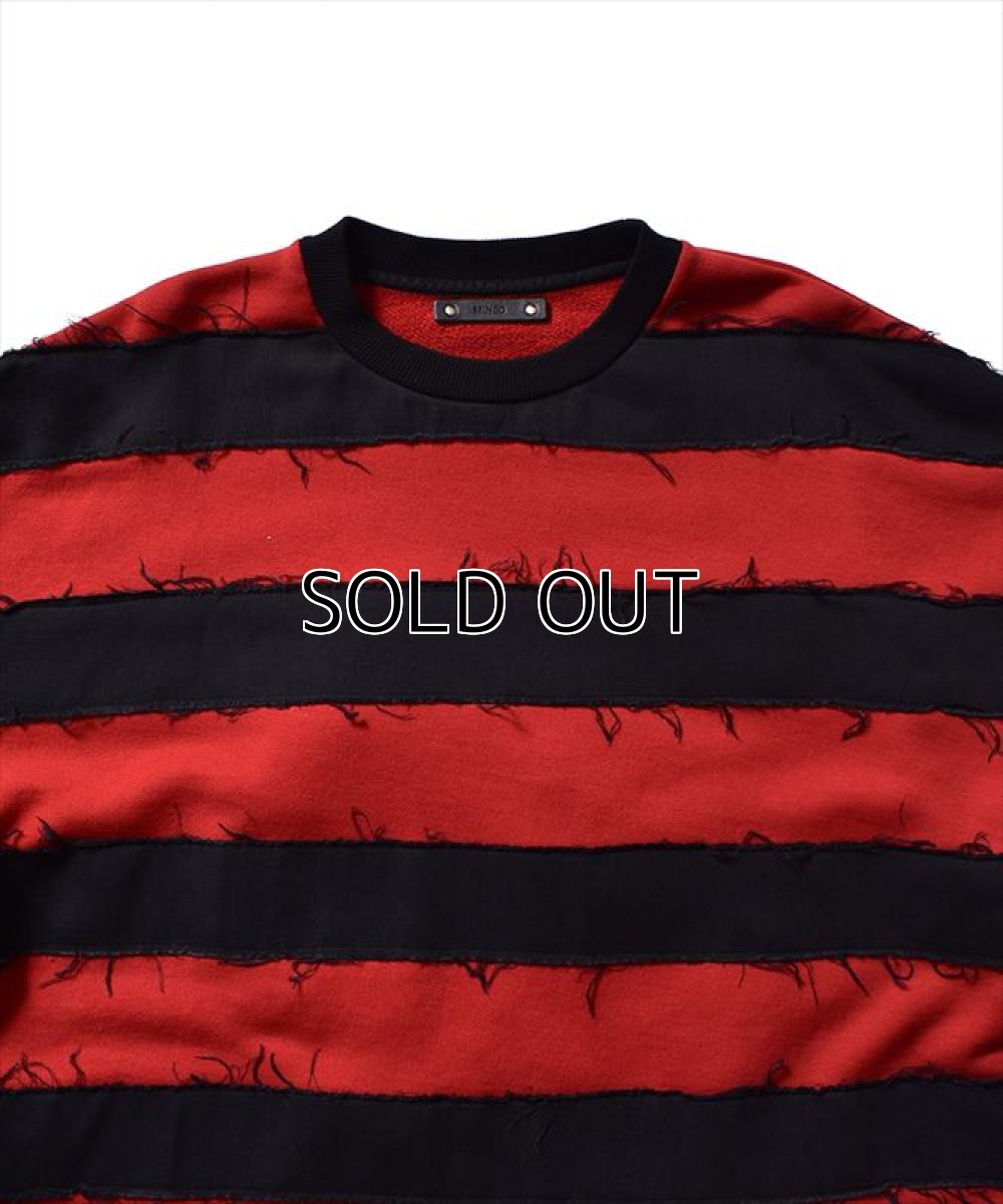 画像3: MINEDENIM Bold Denim Border Crew Neck Pullover Sweat (スウェット) (3)