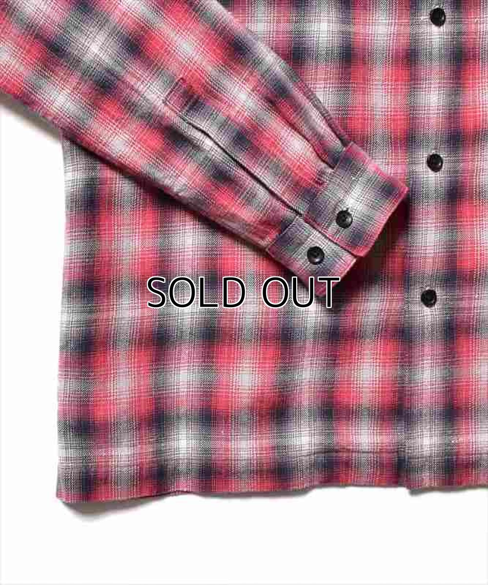 画像5: MINEDENIM V.Nep Check Flannel Open Collar Shirt (チェックシャツ) (5)