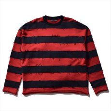 画像1: MINEDENIM Bold Denim Border Crew Neck Pullover Sweat (スウェット) (1)