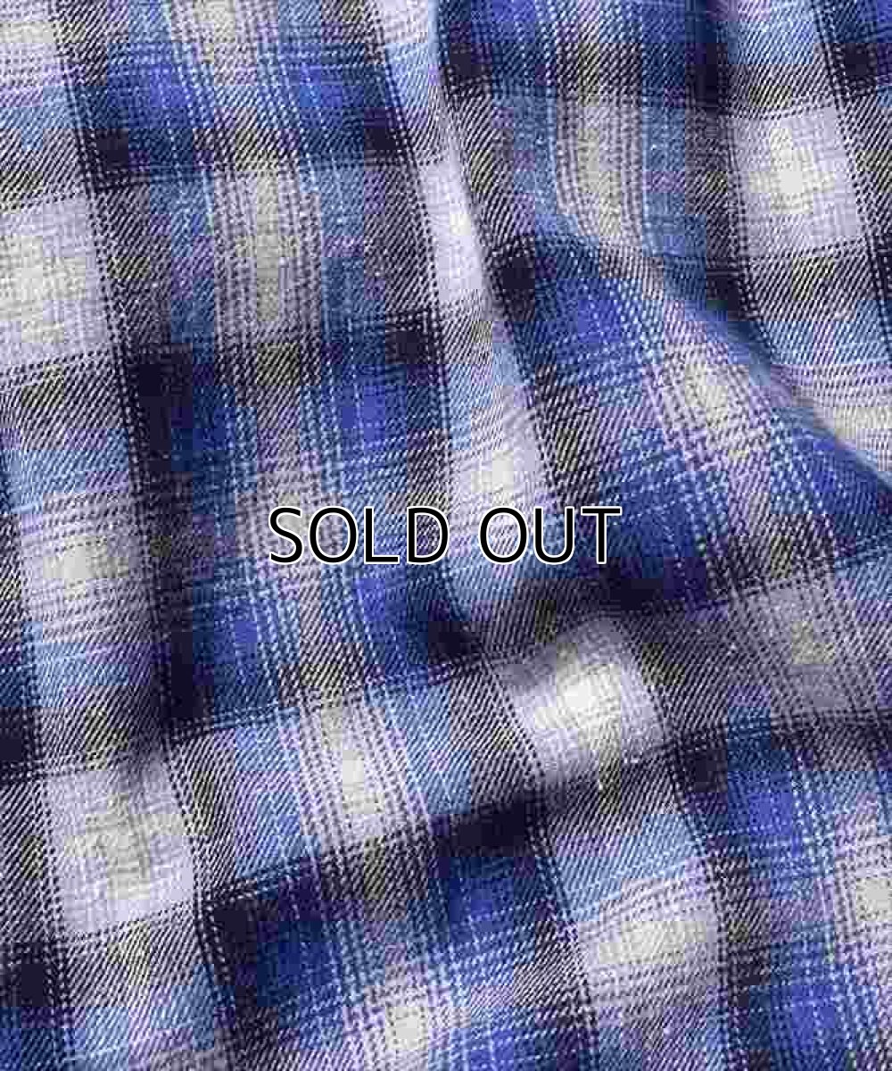 画像8: MINEDENIM V.Nep Check Flannel Open Collar Shirt (チェックシャツ) (8)