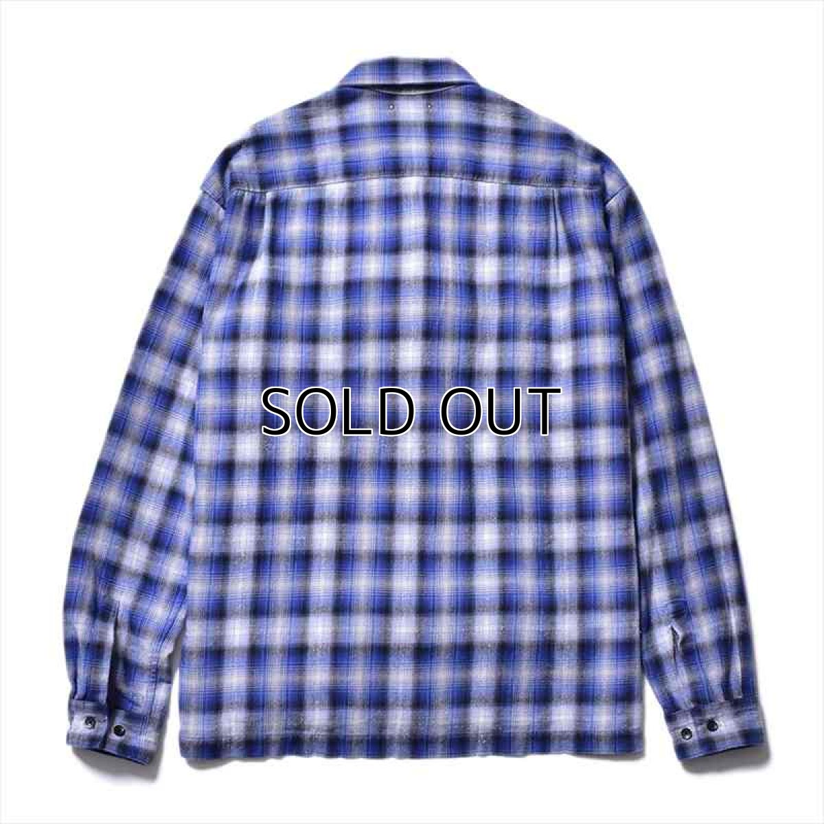 画像2: MINEDENIM V.Nep Check Flannel Open Collar Shirt (チェックシャツ) (2)