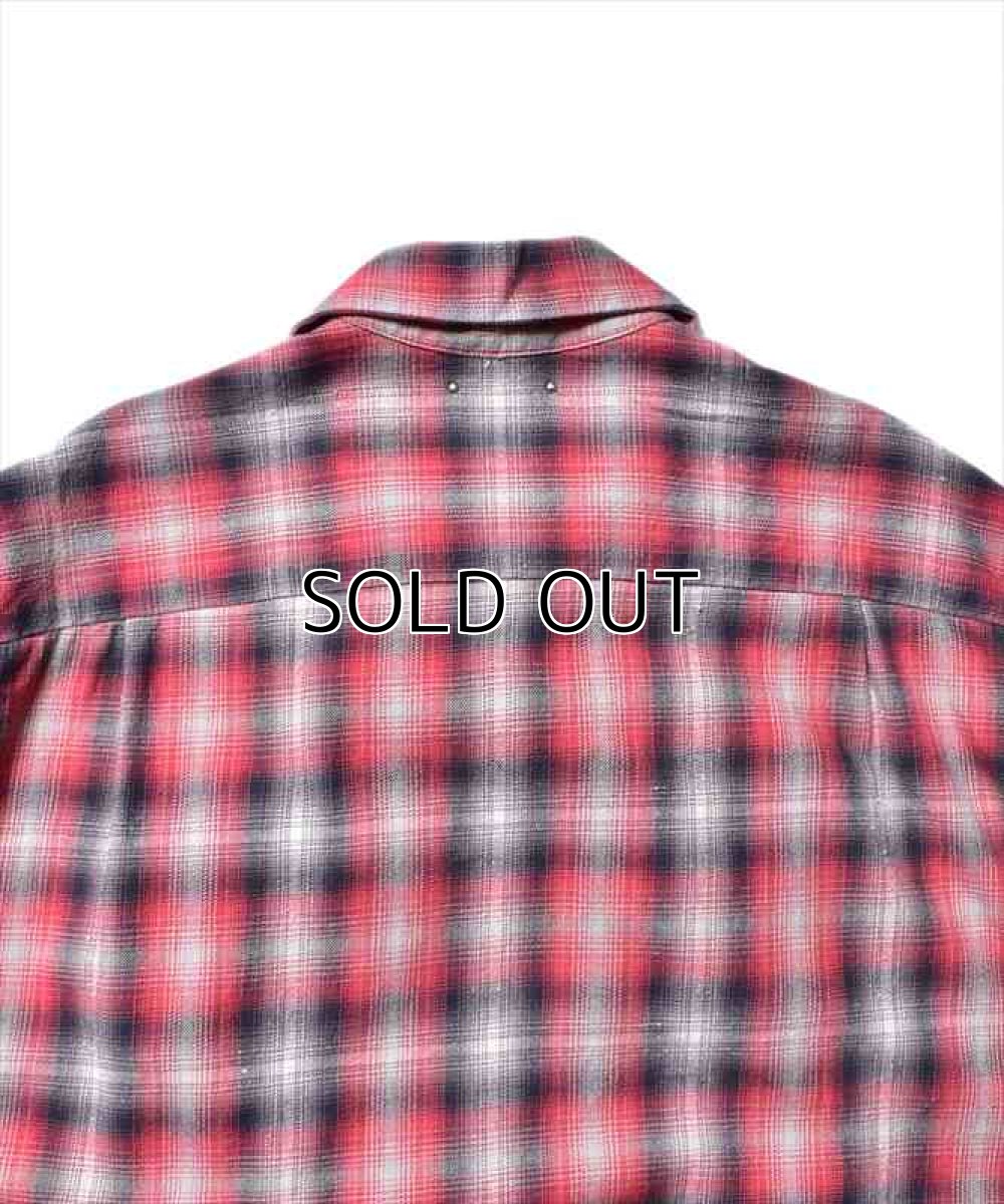 画像7: MINEDENIM V.Nep Check Flannel Open Collar Shirt (チェックシャツ) (7)