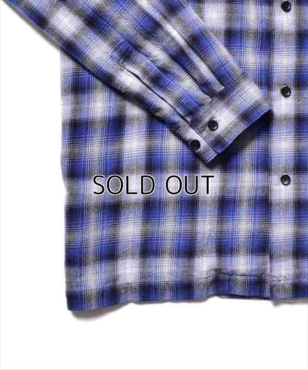 画像5: MINEDENIM V.Nep Check Flannel Open Collar Shirt (チェックシャツ) (5)