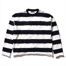 画像1: MINEDENIM Bold Denim Border Crew Neck Pullover Sweat (スウェット) (1)
