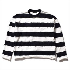 画像1: MINEDENIM Bold Denim Border Crew Neck Pullover Sweat (1)