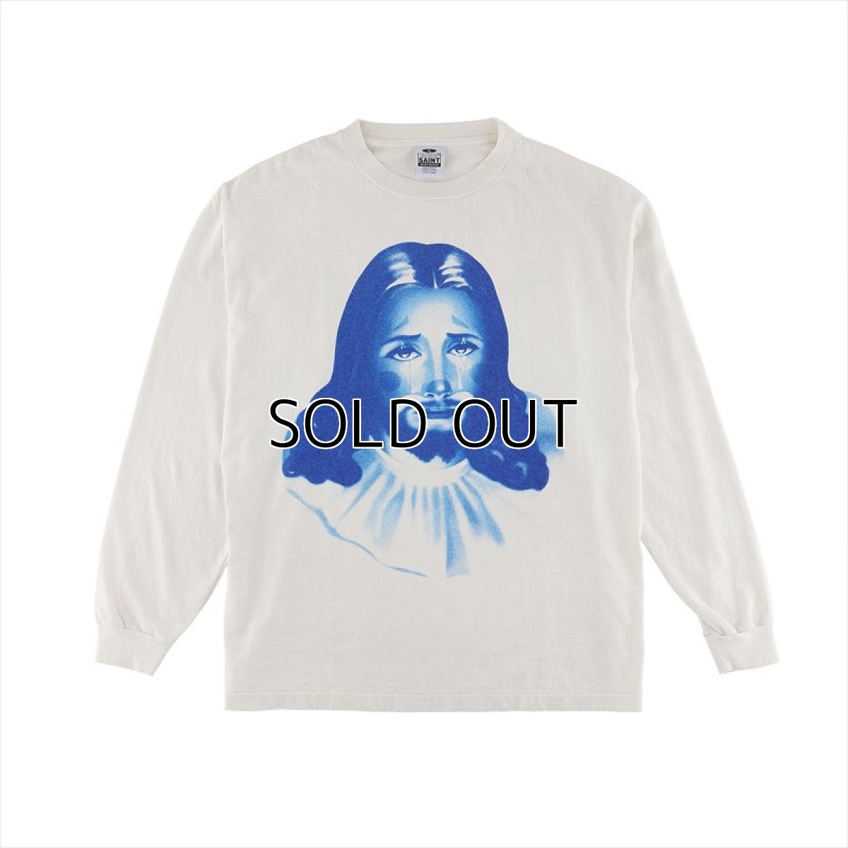 画像1: ©SAINT Mxxxxxx x BORN X RAISED L/S T-Shirt Clown White (ロングスリーブTシャツ) (1)