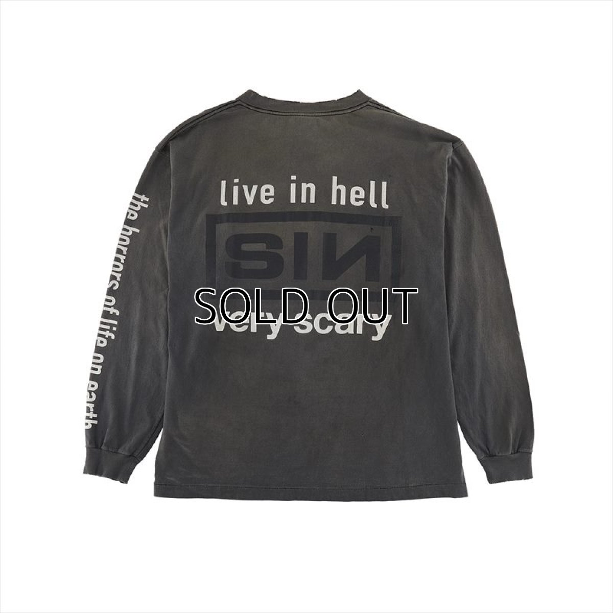 画像2: ©SAINT Mxxxxxx L/S T-Shirt Sin Black (ロングスリーブTシャツ) (2)