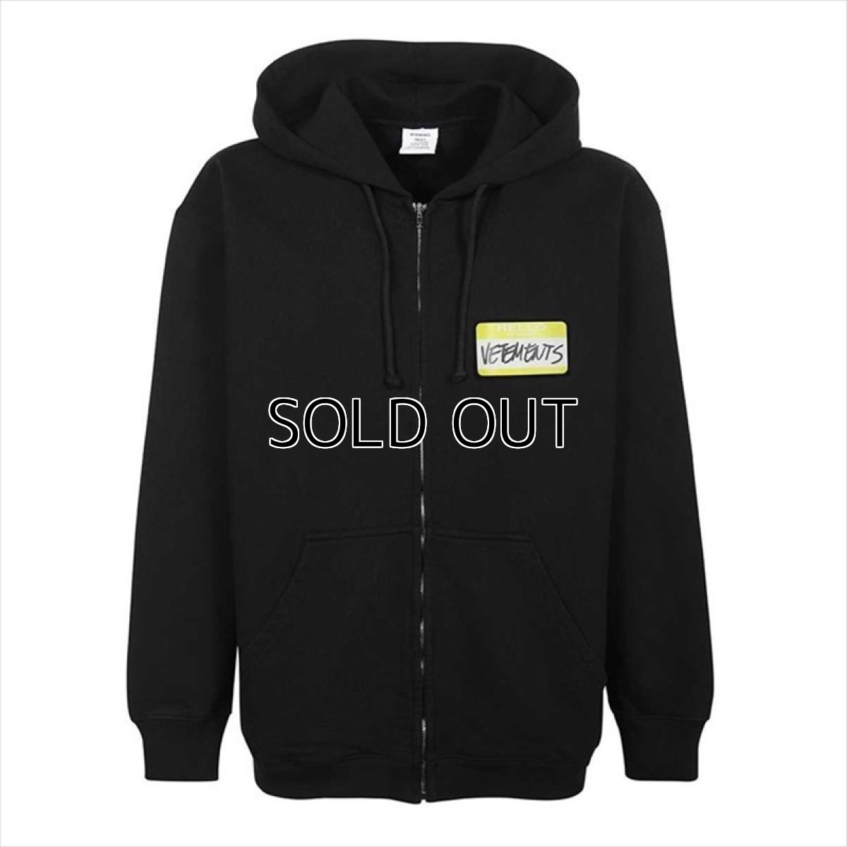 画像1: VETEMENTS My Name Is Vetements Zip Up Hoodie (ジップパーカー) (1)