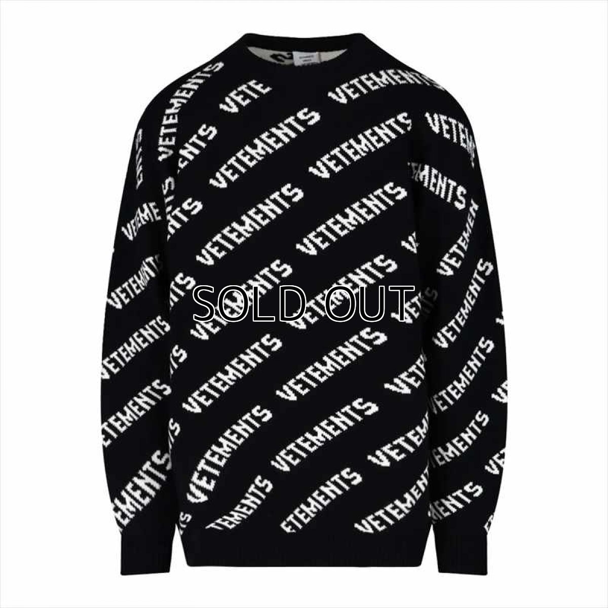 画像1: VETEMENTS Monogram Knitted Sweater (セーター) (1)