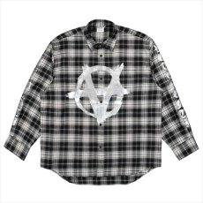 画像1: VETEMENTS Double Anarchy Logo Flannel Shirt (チェックシャツ) (1)