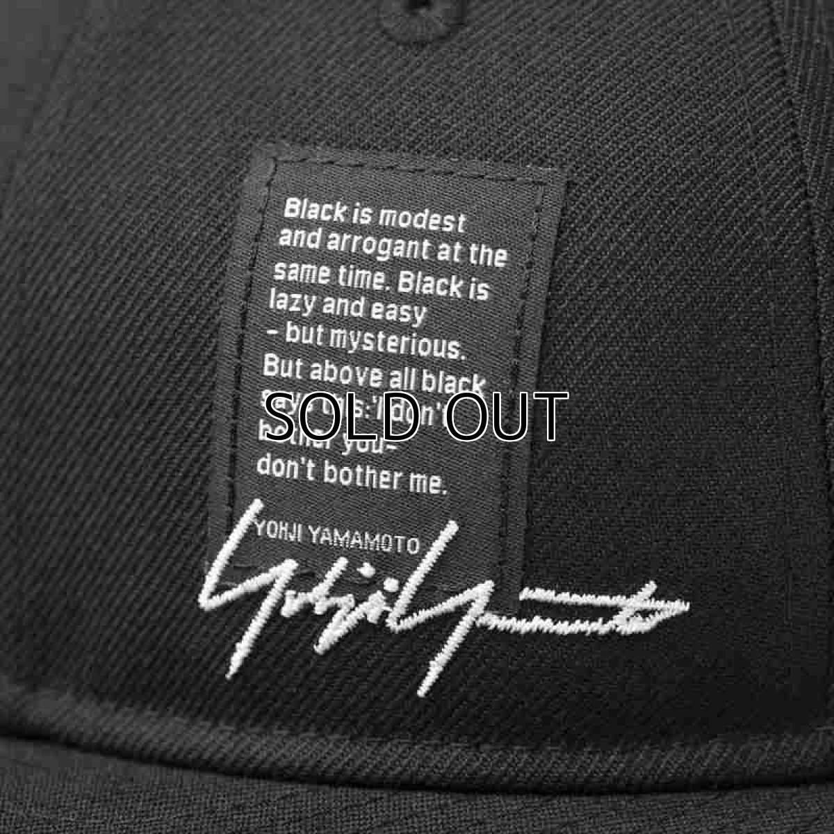 画像4: YOHJI YAMAMOTO x NEW ERA RC 9FIFTY Cap 2022AW YY Label Logo (4)