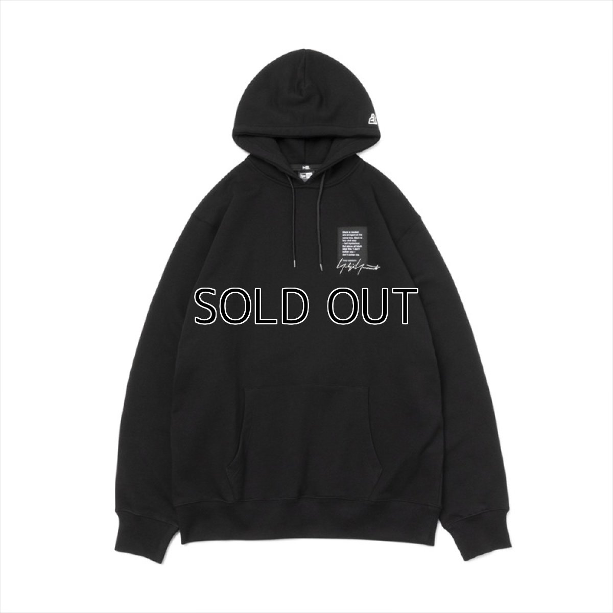 画像1: YOHJI YAMAMOTO x NEW ERA Sweat Pullover Hoodie 2022AW YY Label Logo (1)