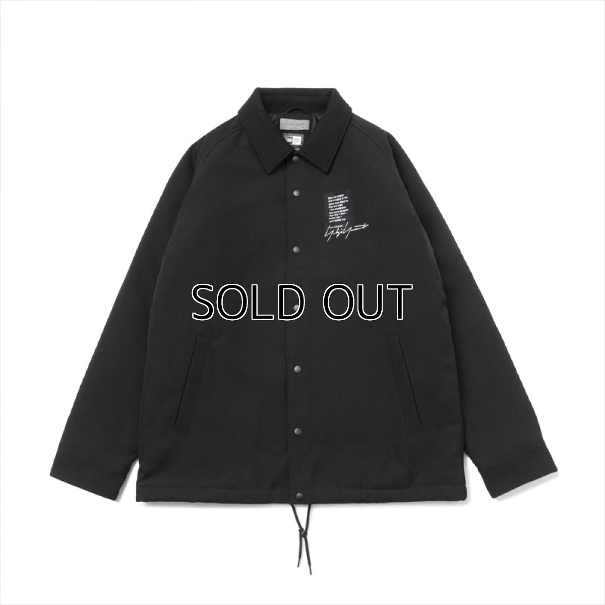 画像1: YOHJI YAMAMOTO x NEW ERA Wool Coach Jacket 2022AW YY Label Logo (1)