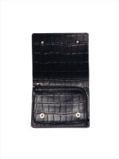 画像2: COOTIE PRODUCTIONS Leather Compact Purse (Crocodile) ウォレット (2)