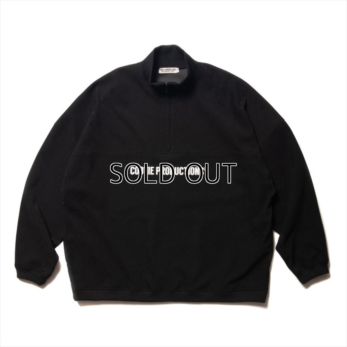 画像1: COOTIE PRODUCTIONS Polyester Velour Half Zip L/S Tee (ハーフジップロングスリーブTシャツ) (1)