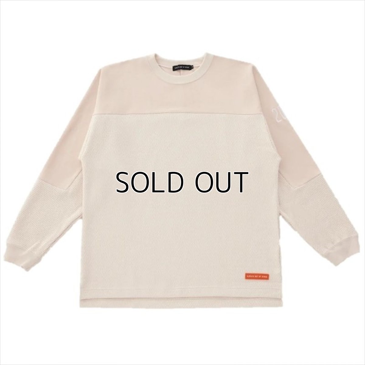 画像1: ALWAYS OUT OF STOCK Combination Waffle Crew Neck (1)