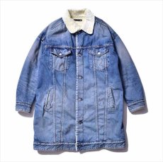 画像1: MINEDENIM Boa Lining Long Trucker CT (ボアロングトラッカージャケット) (1)