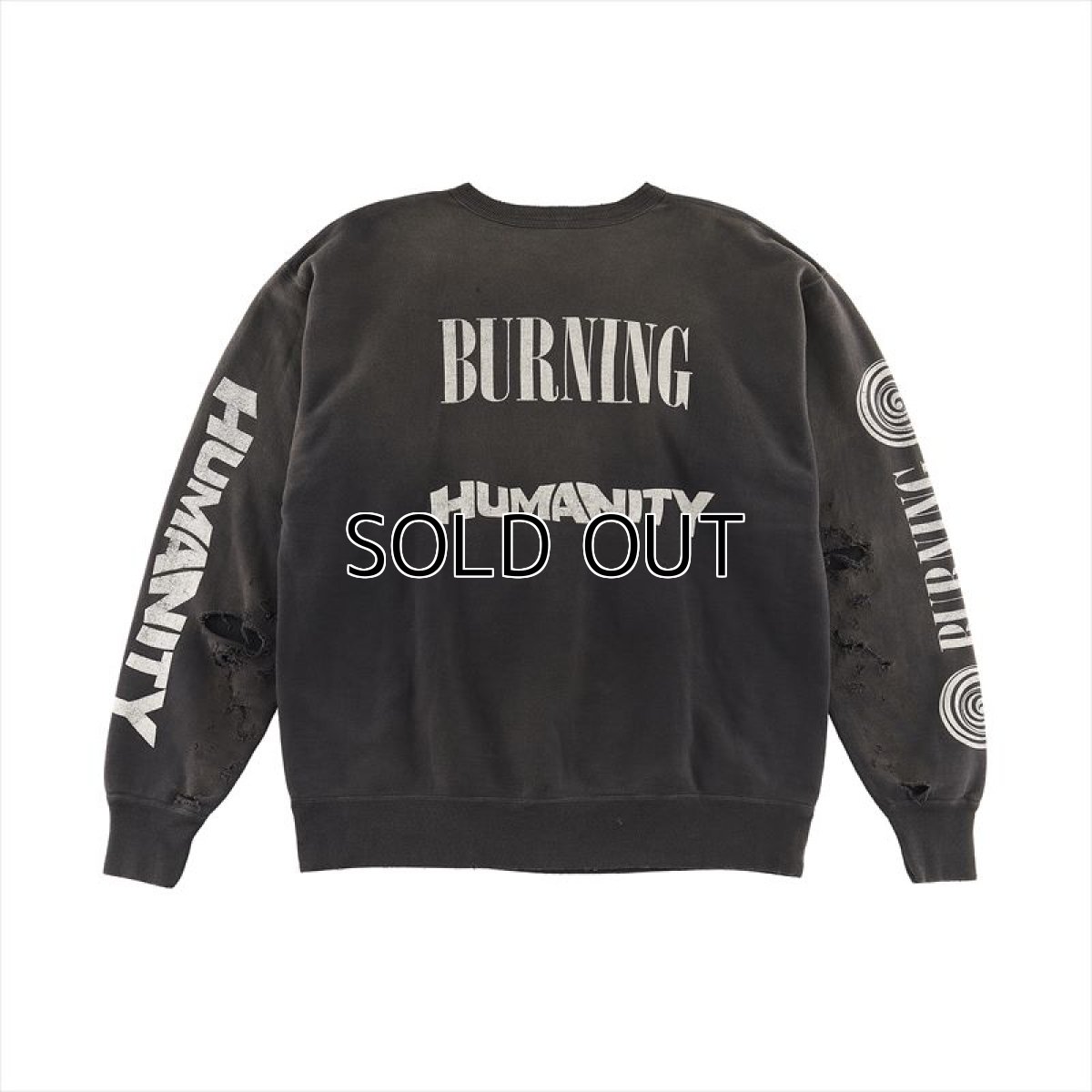 画像3: ©SAINT Mxxxxxx Crew Sweat Burning Black (スウェット) (3)