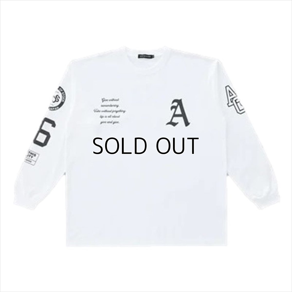 画像1: ALWAYS OUT OF STOCK Varsty Designed Supima L/S Tee (ロングスリーブTシャツ) (1)