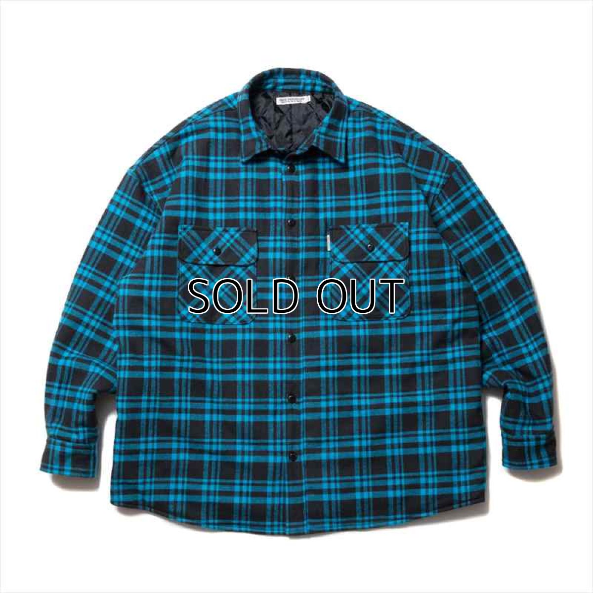 画像1: COOTIE PRODUCTIONS Error Fit Nel Check Quilting CPO Jacket (CPOジャケット) (1)