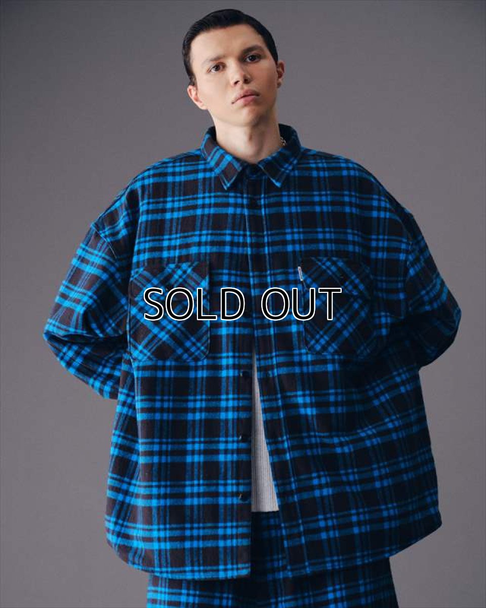 画像6: COOTIE PRODUCTIONS Error Fit Nel Check Quilting CPO Jacket (CPOジャケット) (6)