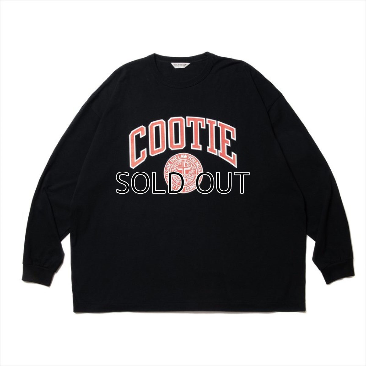 画像1: COOTIE PRODUCTIONS Print Oversized L/S Tee (COLLEGE) ロングスリーブTシャツ (1)