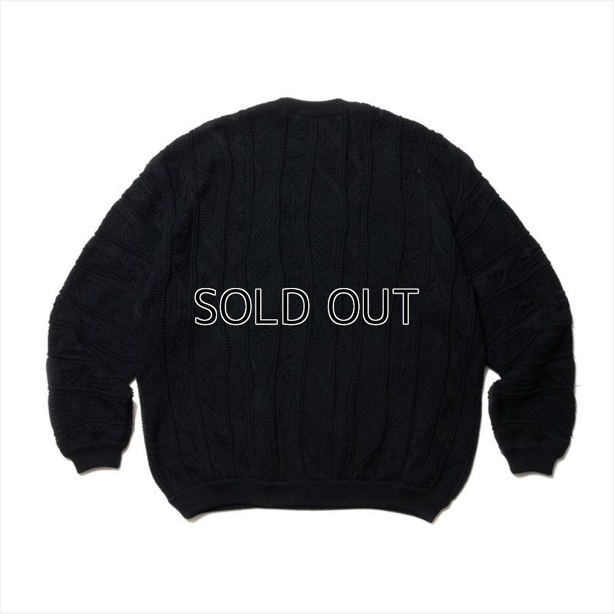 画像2: COOTIE PRODUCTIONS 3D Jacquard Knit L/S Crew (ジャガードニット) (2)