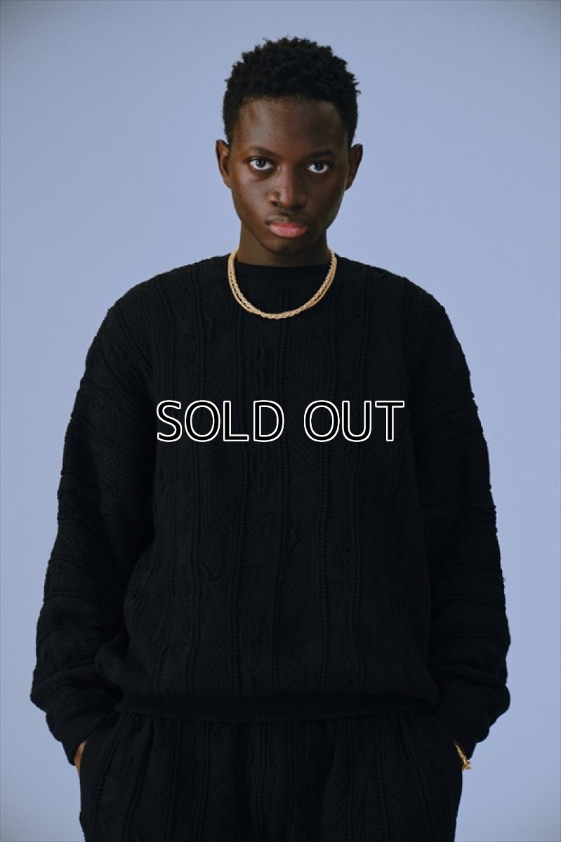 画像4: COOTIE PRODUCTIONS 3D Jacquard Knit L/S Crew (ジャガードニット) (4)