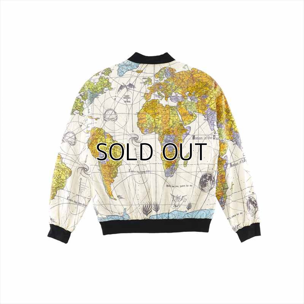 画像2: ©SAINT Mxxxxxx Dr.Woo Paper Jacket World Map White (ペーパージャケット) (2)