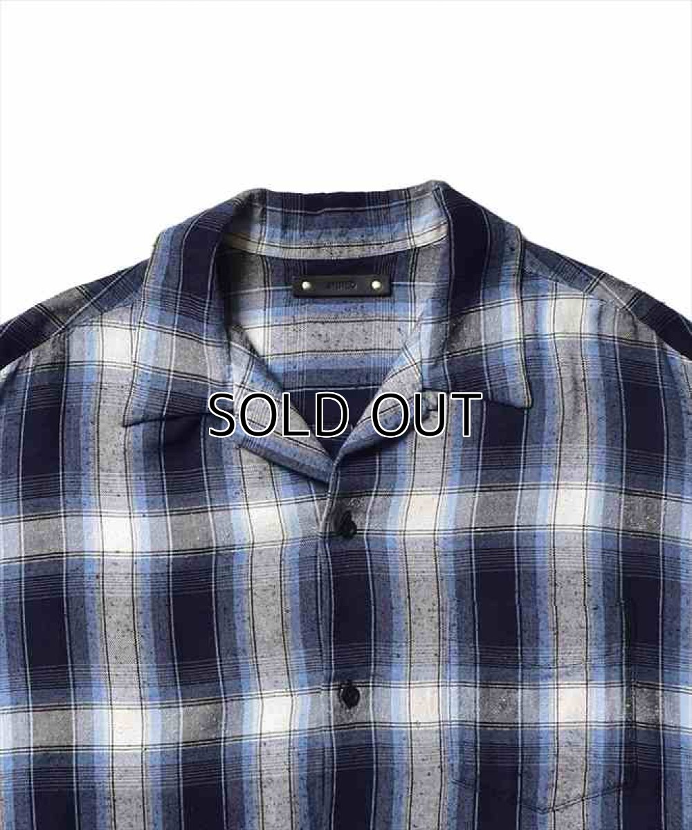 画像2: MINEDENIM RS.Nep Check Open Collar L/S Shirt (チェックシャツ) (2)