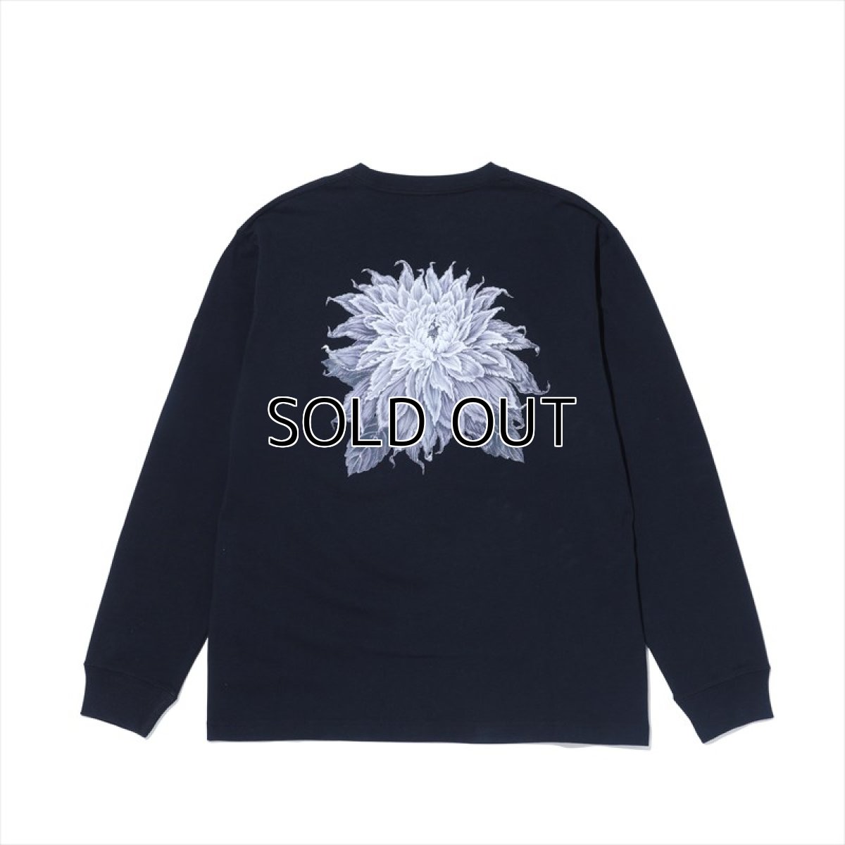 画像1: YOHJI YAMAMOTO ヨウジヤマモト x NEW ERA L/S T-Shirt 2023SS Dhalia Motif (ロングスリーブTシャツ) (1)