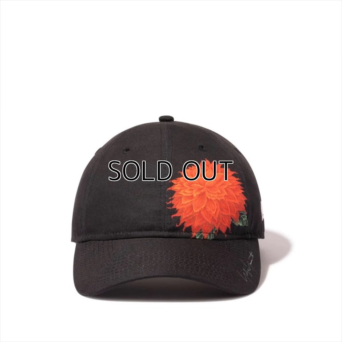 画像2: YOHJI YAMAMOTO ヨウジヤマモト x NEW ERA 9THIRTY Cap 2023SS Red Dhalia Motif (キャップ) (2)