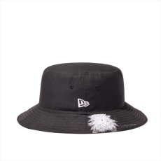 画像2: YOHJI YAMAMOTO ヨウジヤマモト x NEW ERA Bucket-01 Hat 2023SS White Dhalia Motif (バケットハット) (2)