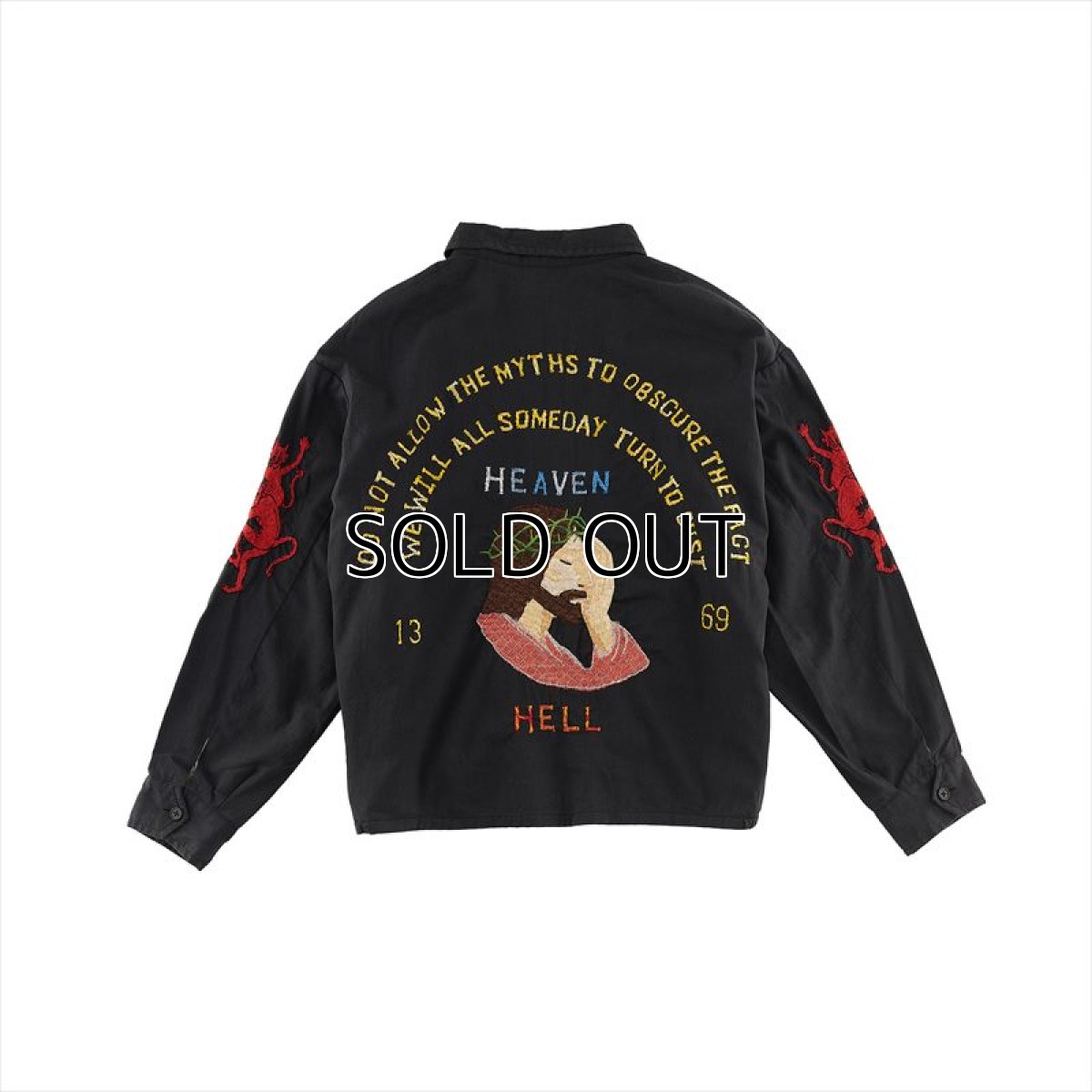 画像2: ©SAINT Mxxxxxx Vetnam Jacket 福 Black (ベトナムジャケット) (2)