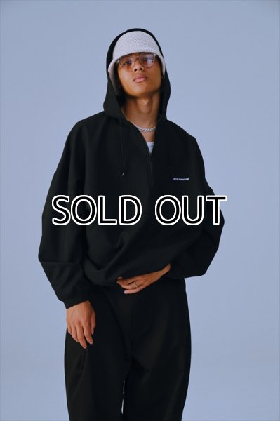 COOTIE PRODUCTIONS Polyester Twill Half Zip Hoodie