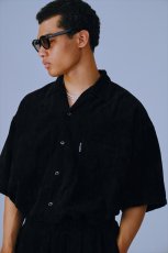 画像5: COOTIE PRODUCTIONS Garment Dyed L/C Velvet Open Collar S/S Shirt (ベルベットシャツ) (5)