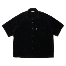 画像1: COOTIE PRODUCTIONS Garment Dyed L/C Velvet Open Collar S/S Shirt (ベルベットシャツ) (1)
