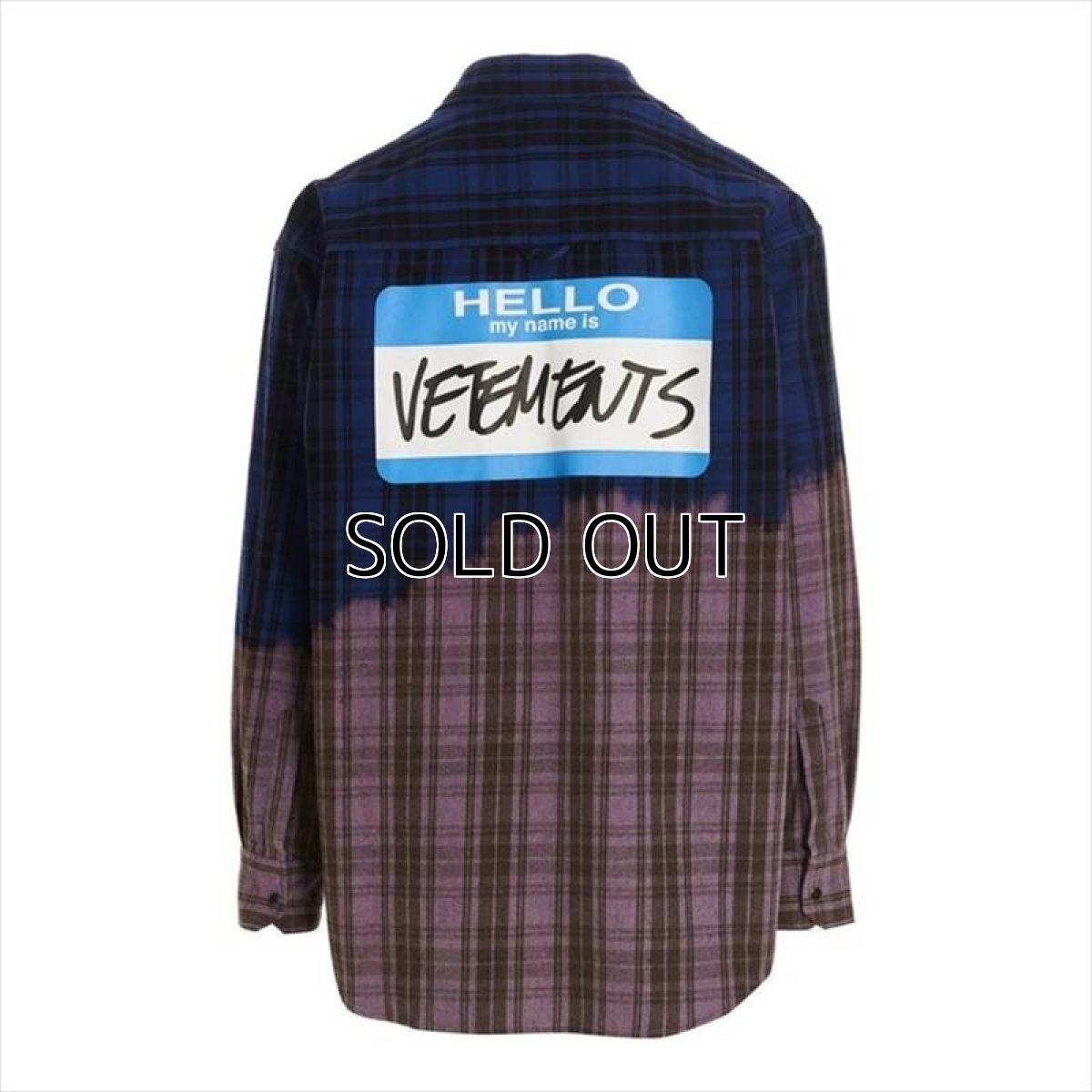 画像4: VETEMENTS ヴェトモン Bleached My Name Is Vetements Flannel Shirt (チェックシャツ) (4)