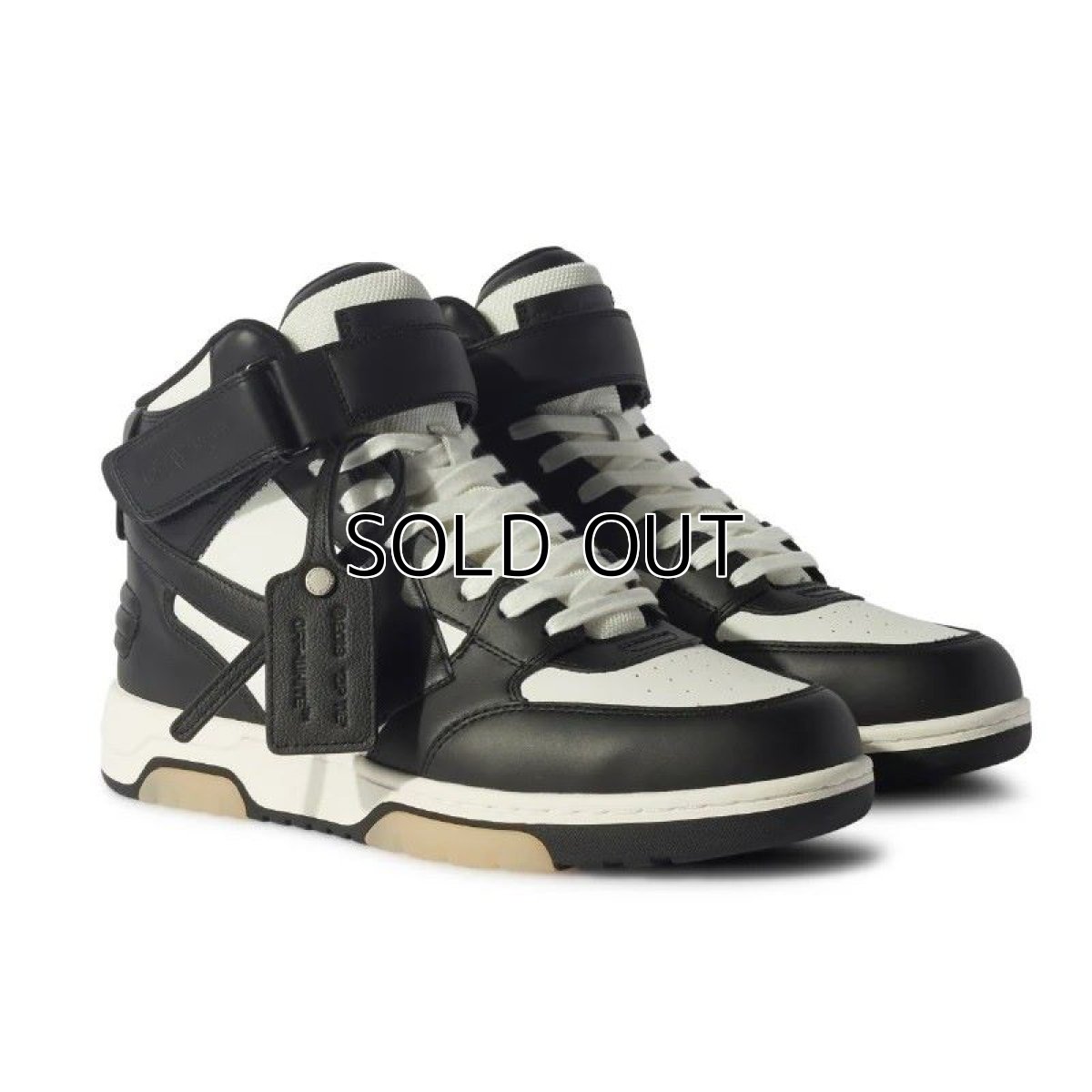 画像2: OFF-WHITE Out Of Office Mid Top Leather Sneaker (スニーカー) (2)