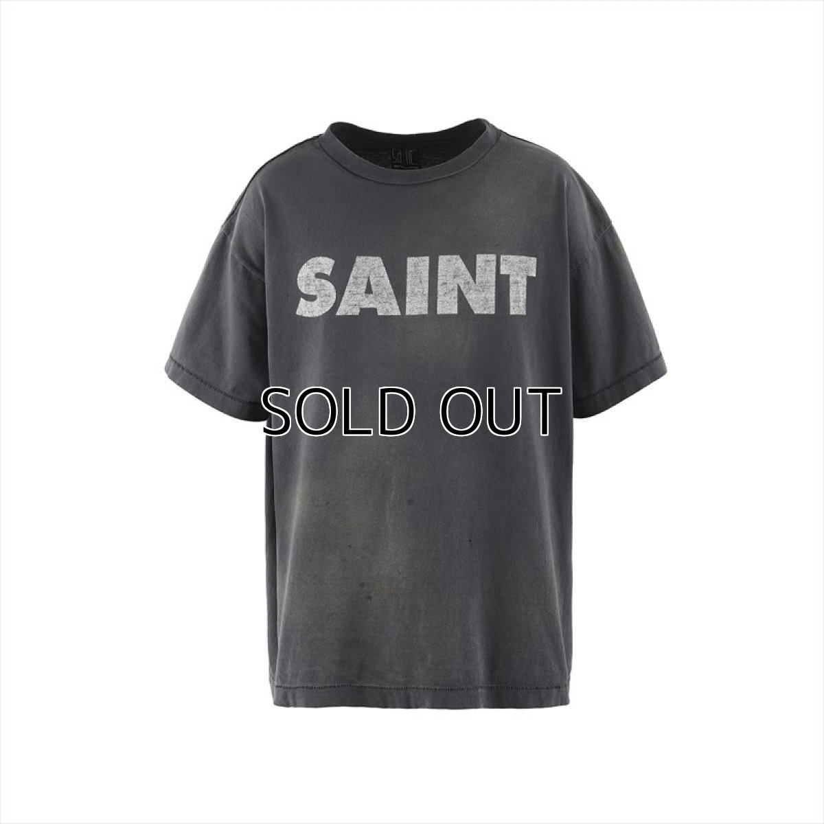 画像1: ©SAINT Mxxxxxx SS T-Shirt S>N>T Black (Tシャツ) (1)