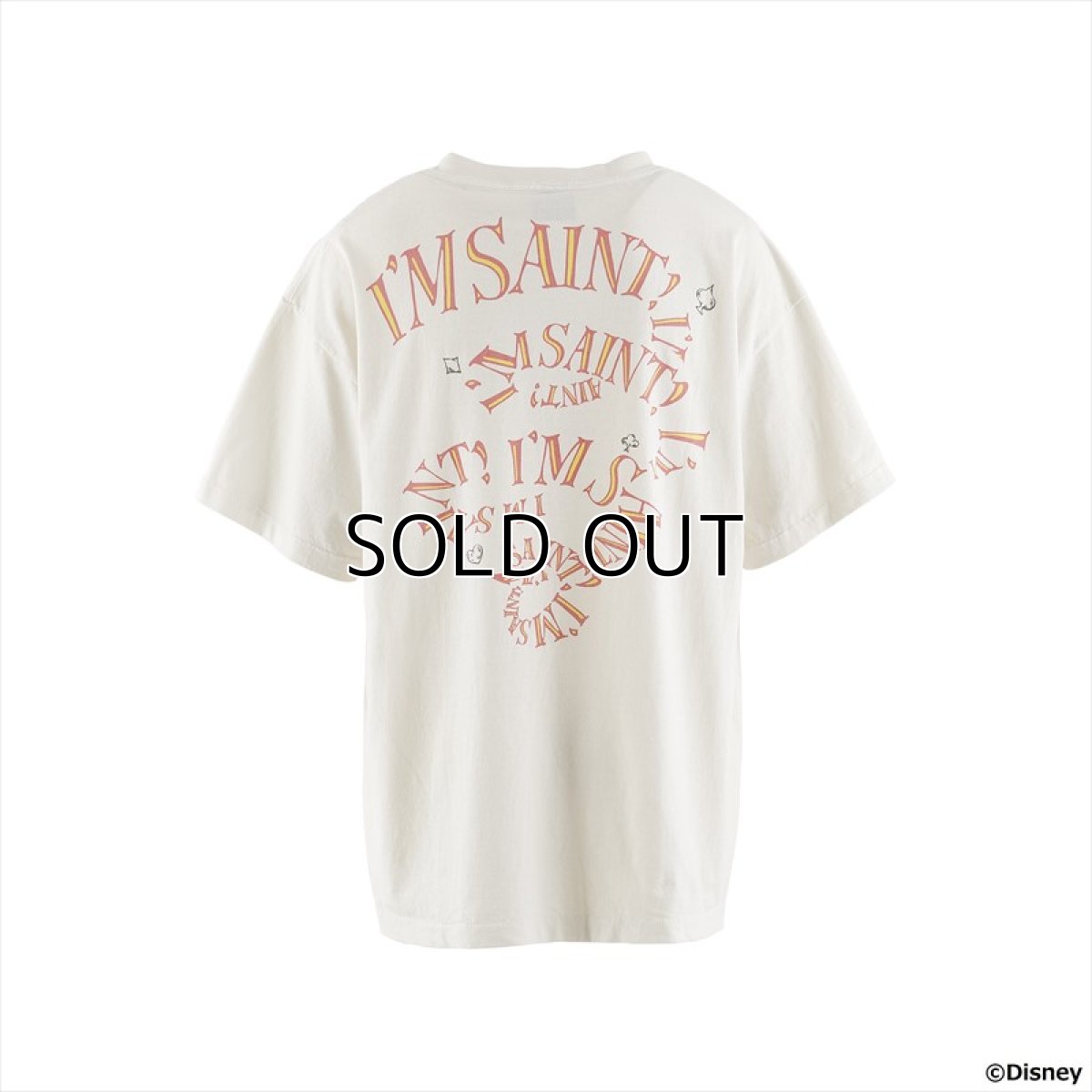 画像2: ©SAINT Mxxxxxx Disney SS T-Shirt MAD HATTER White (Tシャツ) (2)