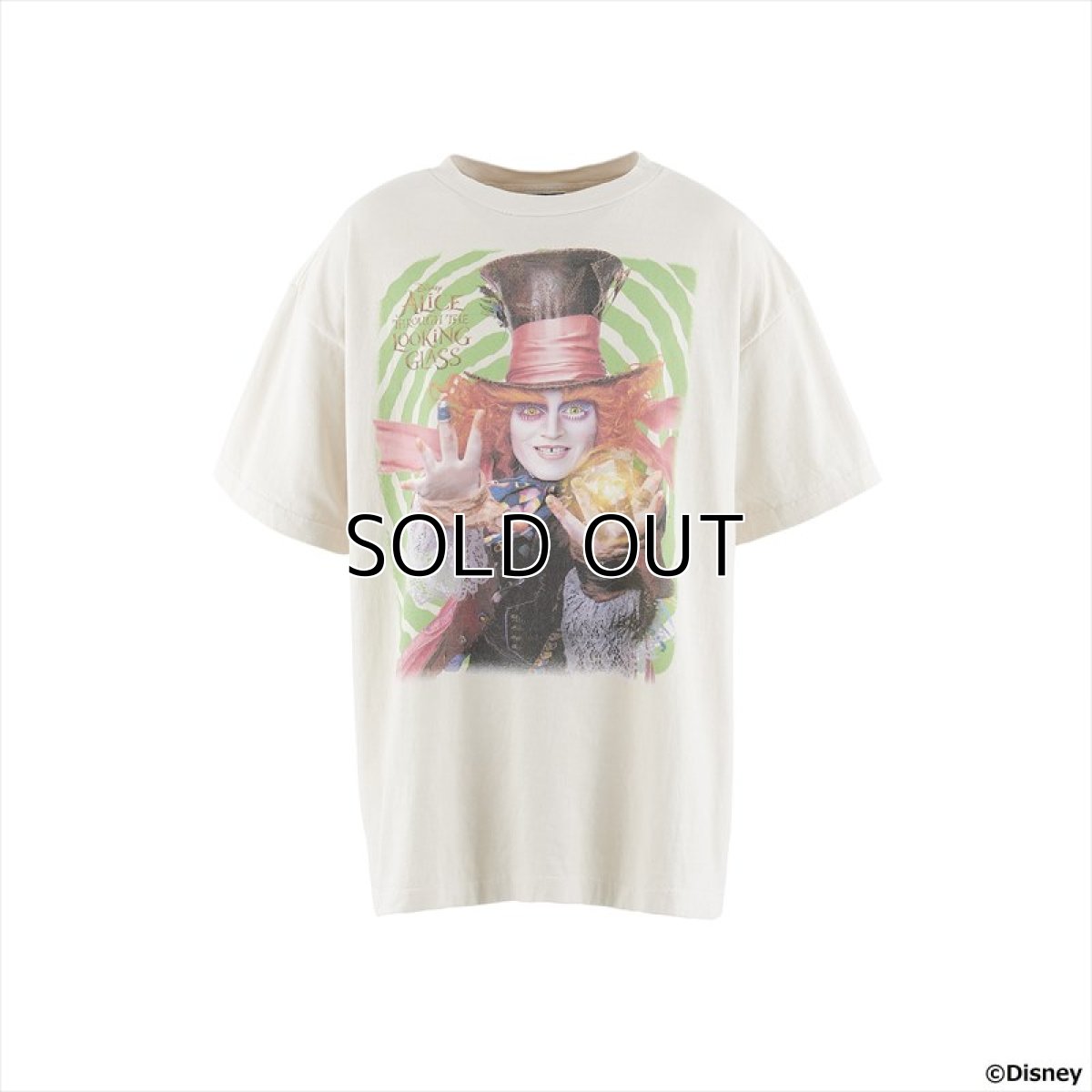 画像1: ©SAINT Mxxxxxx Disney SS T-Shirt MAD HATTER White (Tシャツ) (1)