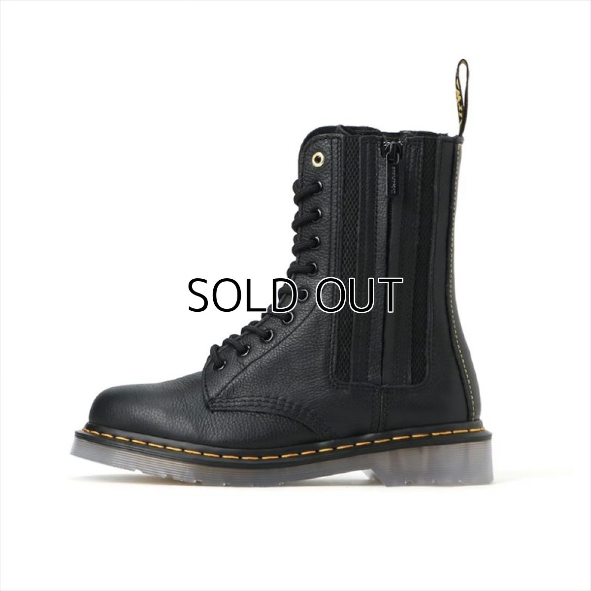 画像2: Yohji Yamamoto × Dr.Martens 10-Eye Side Gore Boots (10ホールブーツ) (2)